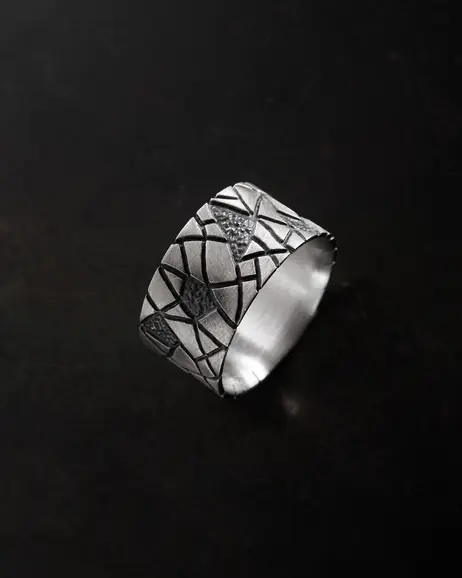 Srebrny pierścień ICEBERG 6