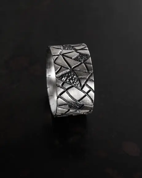 Srebrny pierścień ICEBERG 10