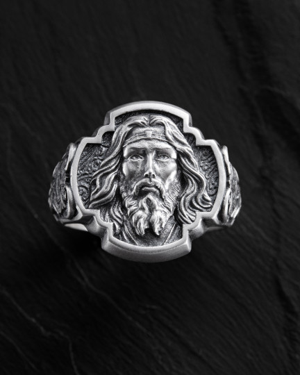 Srebrny pierścień THE FACE OF JESUS ​​THE SAVIOR