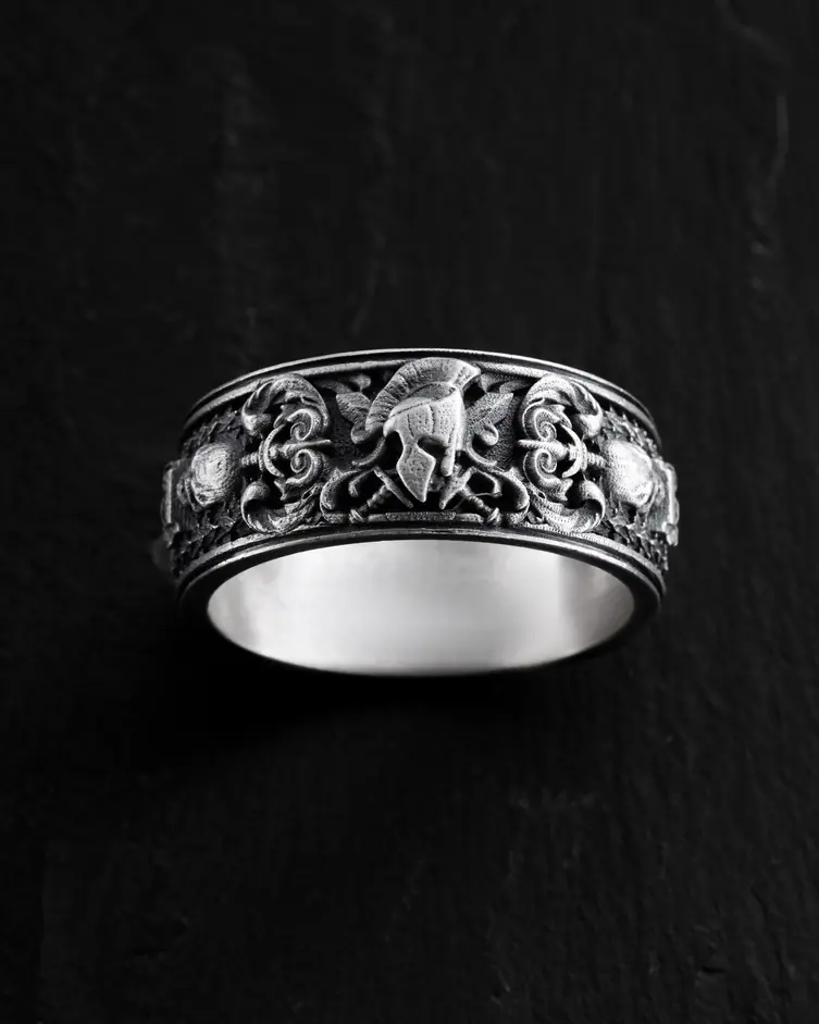 Srebrny pierścień GLADIATOR. MEMENTO MORI
