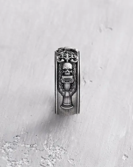 Srebrny pierścień GLADIATOR. MEMENTO MORI 6