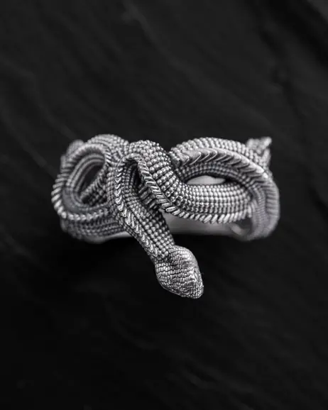 Srebrny pierścień JÖRMUNGANDR