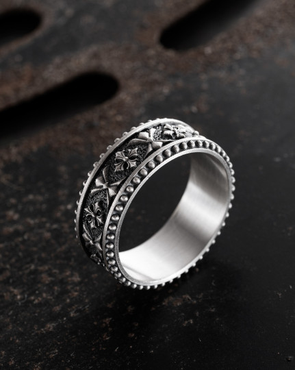 Srebrny pierścień CELTIC KNIGHT PATTERN