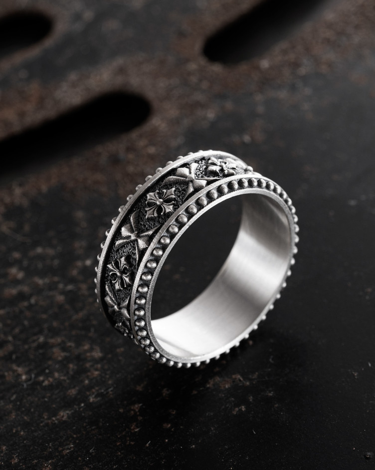 Srebrny pierścień CELTIC KNIGHT PATTERN