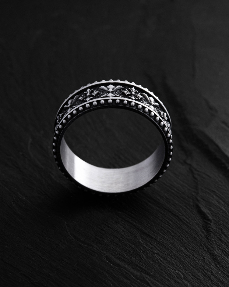 Srebrny pierścień CELTIC KNIGHT PATTERN 9