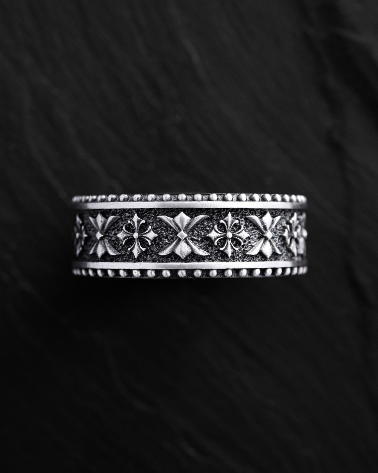 Srebrny pierścień CELTIC KNIGHT PATTERN 10