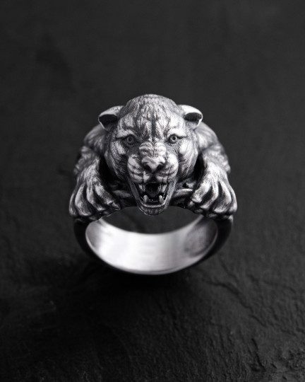 Srebrny pierścień PANTHER