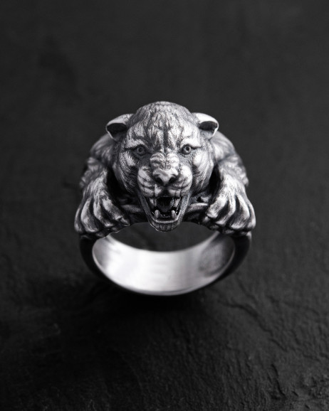 Srebrny pierścień PANTHER