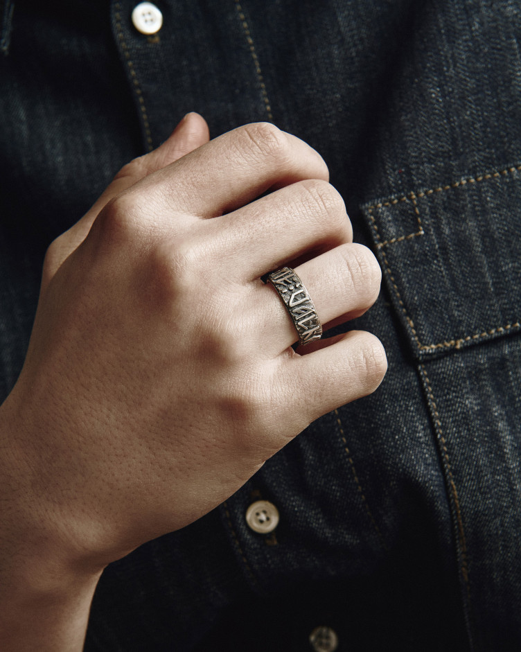 Srebrny pierścień VALHALL AWAITS ME 5