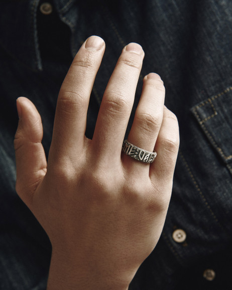 Srebrny pierścień VALHALL AWAITS ME 3