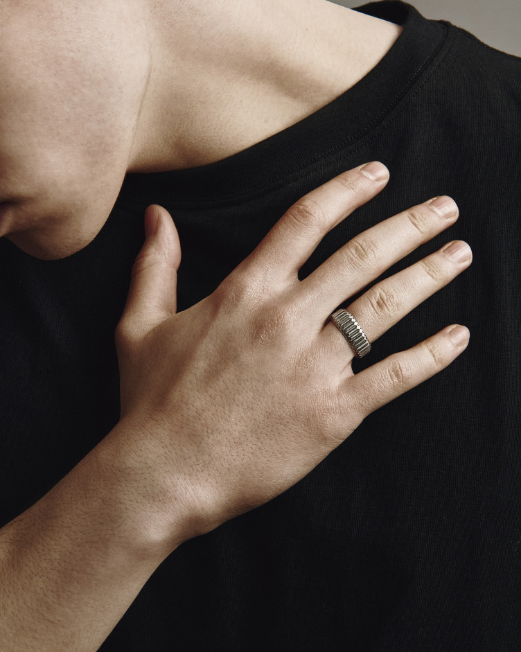 Srebrny pierścień VERTEX 3