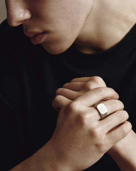 Srebrny pierścień STEMPEL  2