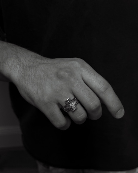 Srebrny pierścień DIOS ES AMOS 3