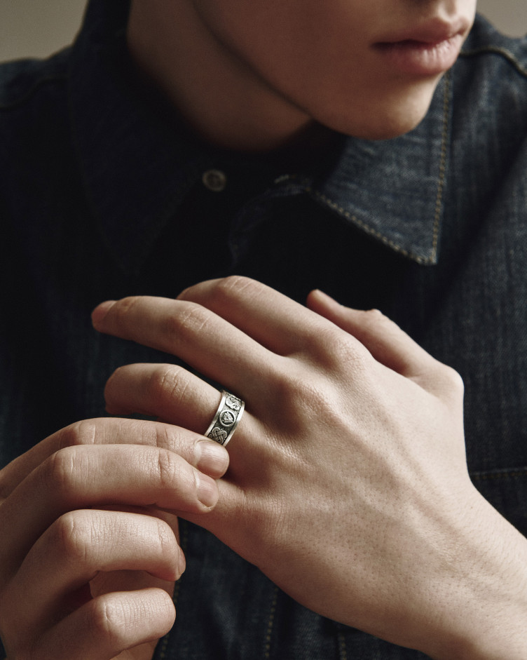 Srebrny pierścień NORDIC LEGACY 2