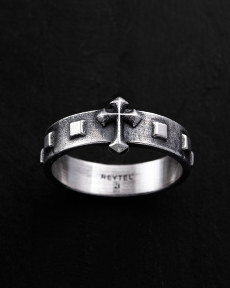 Srebrny pierścień ROSARIUM