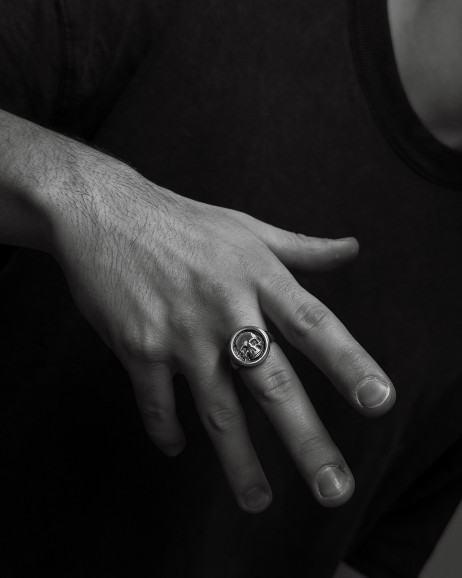 Srebrny pierścień AETERNUM 2