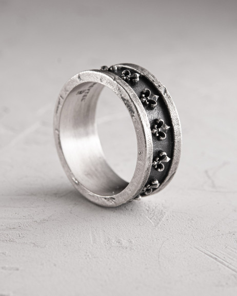 Srebrny pierścień FLEUR DE LIS 5