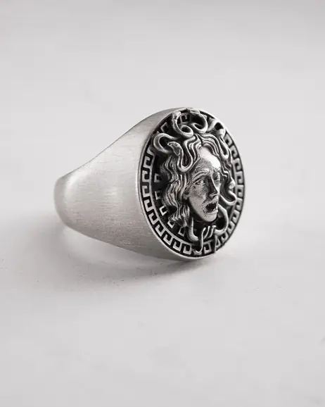 Srebrny pierścień GORGON MEDUSA 5