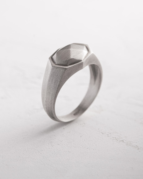 Srebrny pierścień METEORITE 2