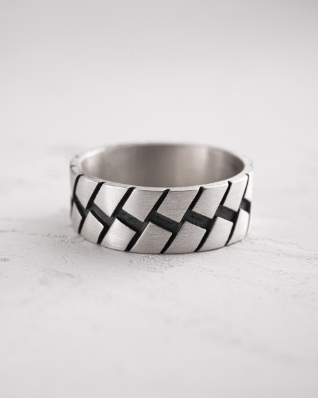 Srebrny pierścień ROUTE 4