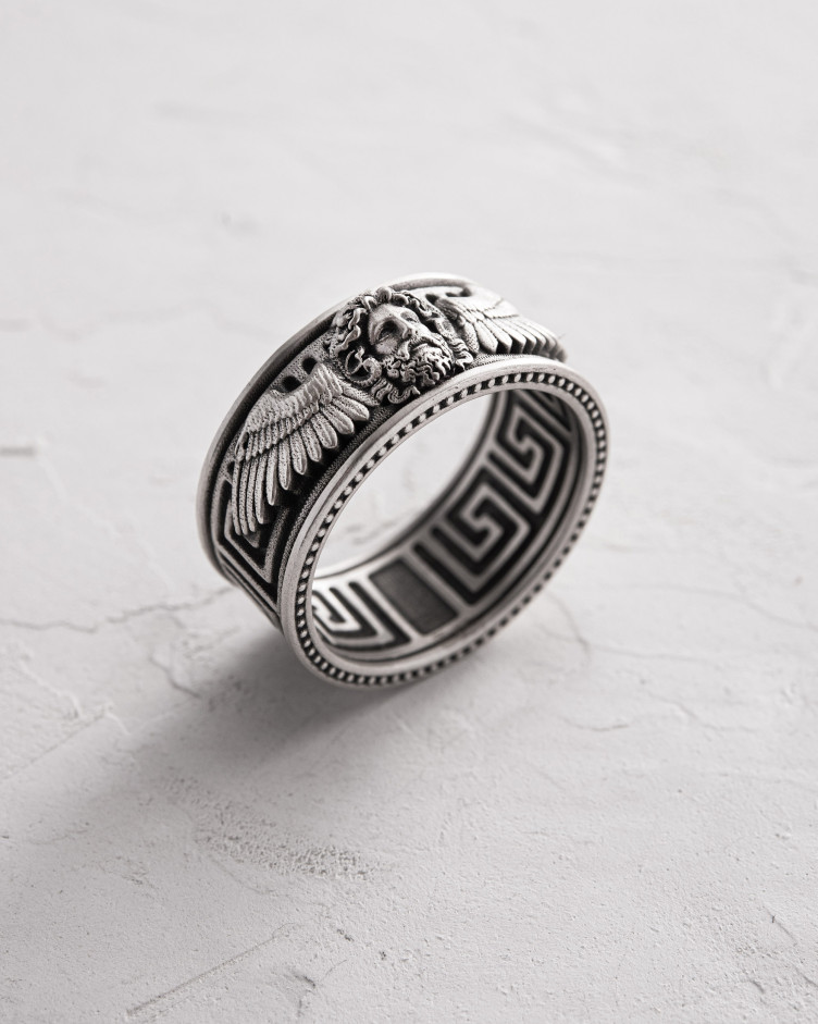 Srebrny pierścień ZEUS - GREEK GOD 3