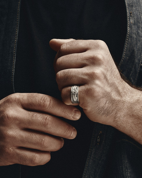 Srebrny pierścień ZEUS - GREEK GOD 2