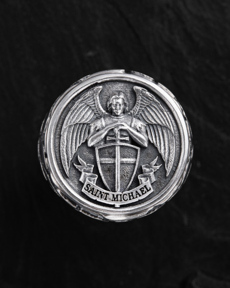Srebrny pierścień SAINT MICHAEL 3