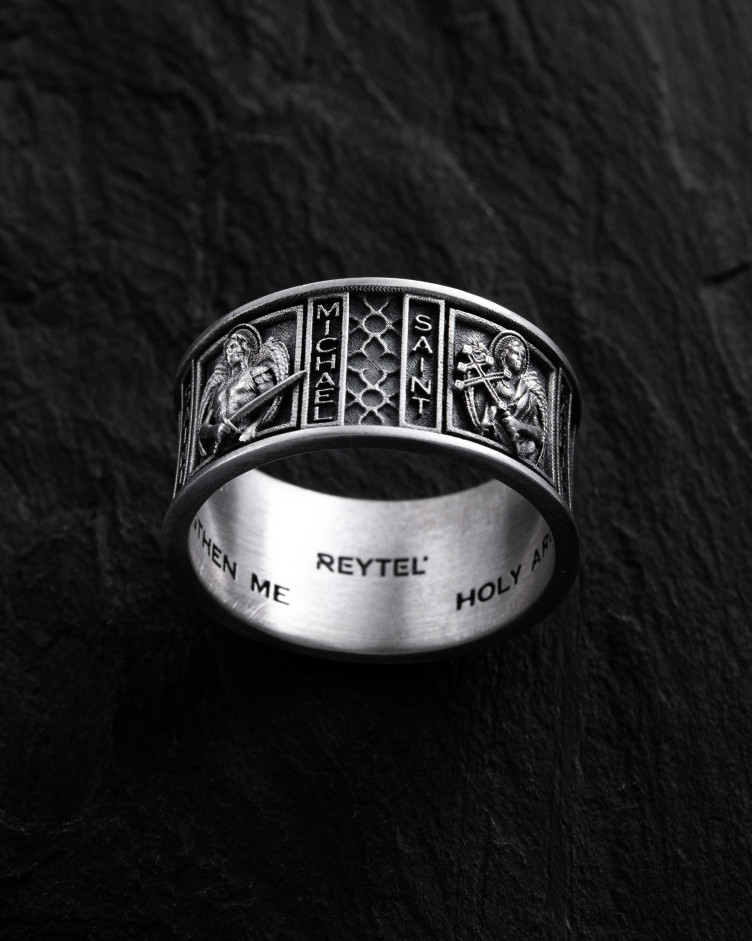 Srebrny pierścień OCHRONA ARCHANIOŁÓW