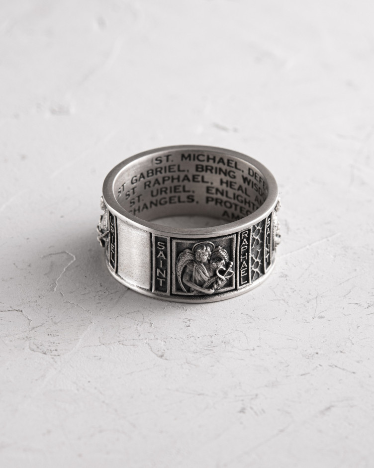 Srebrny pierścień OCHRONA ARCHANIOŁÓW 7