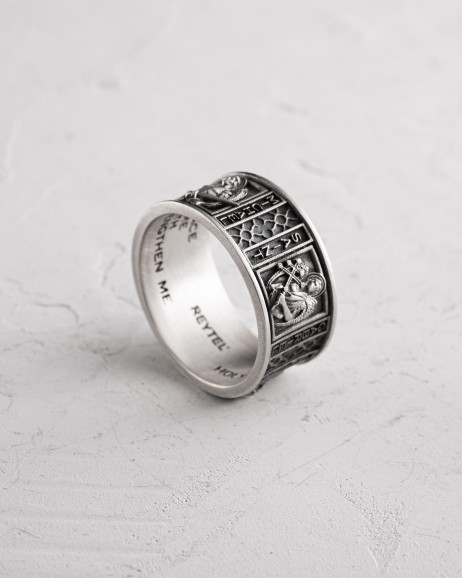 Srebrny pierścień OCHRONA ARCHANIOŁÓW 9