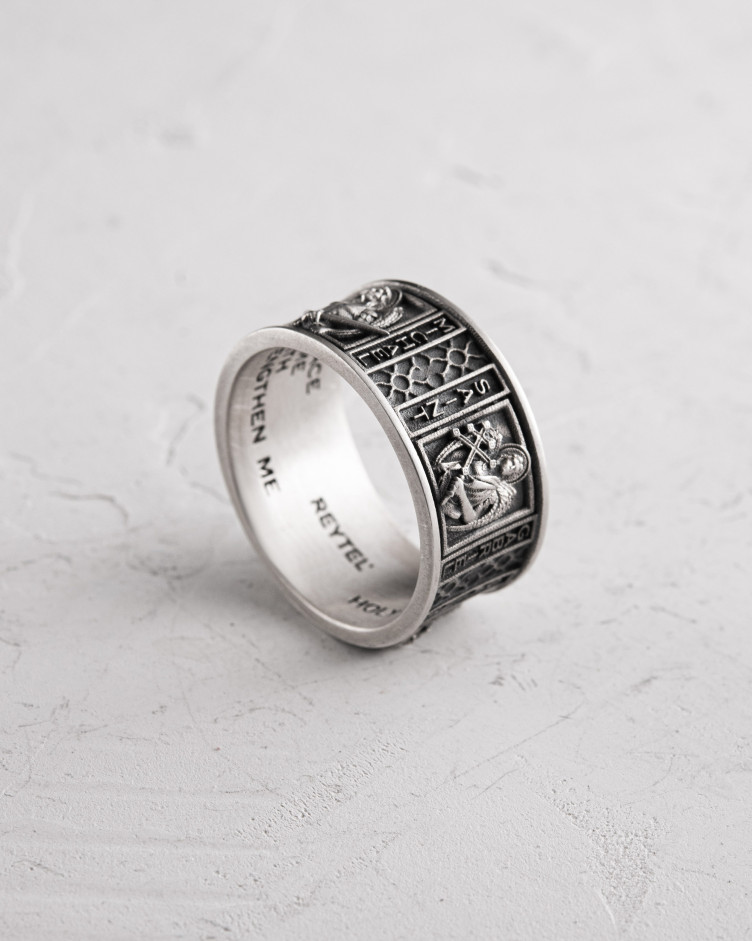 Srebrny pierścień OCHRONA ARCHANIOŁÓW 9