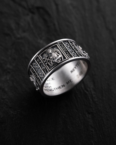 Srebrny pierścień OCHRONA ARCHANIOŁÓW 4