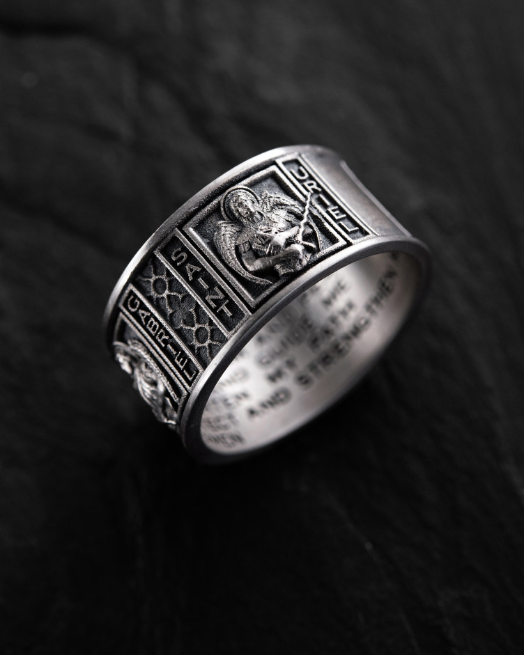 Srebrny pierścień OCHRONA ARCHANIOŁÓW 5