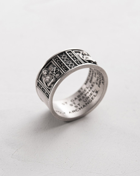 Srebrny pierścień OCHRONA ARCHANIOŁÓW 8