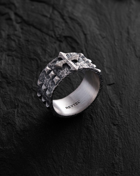 Srebrny pierścień RÓŻANIEC 2