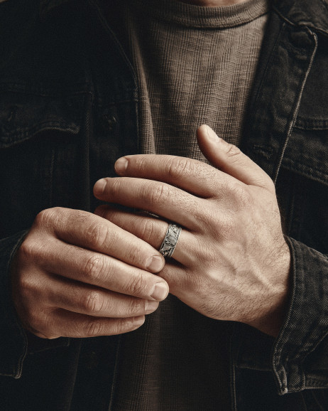 Srebrny pierścień ŚWIĘTY MICHAŁ 2