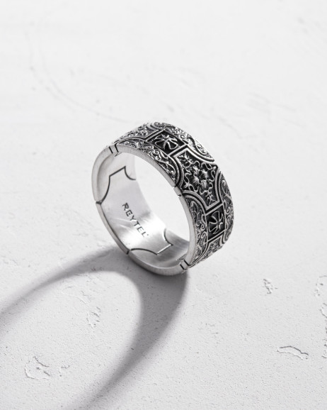 Srebrny pierścień MALTESE TEMPLAR CROSS