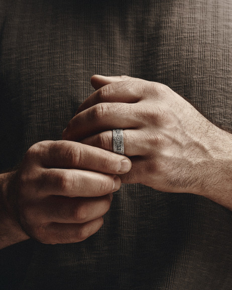 Srebrny pierścień MALTESE TEMPLAR CROSS 2