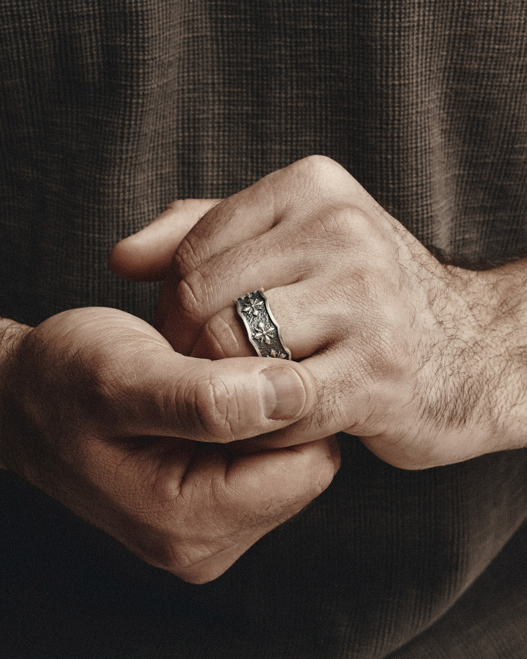 Srebrny pierścień CUSTOS