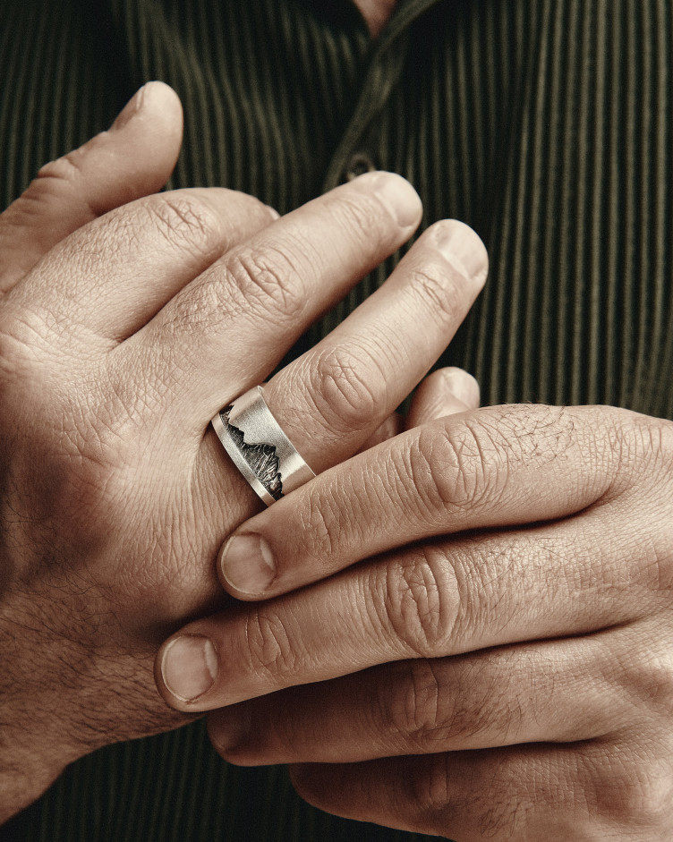 Srebrny pierścień GÓRY 2