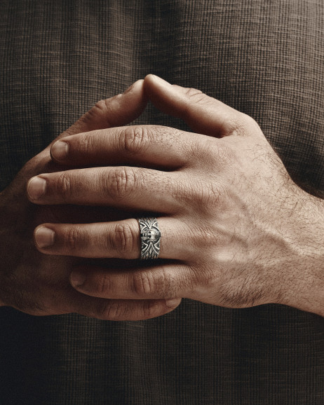 Srebrny pierścień RUSTING 2