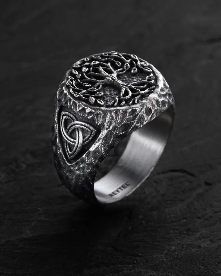 Srebrny pierścień YGGDRASIL – DRZEWO ŻYCIA 5