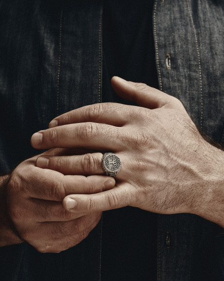 Srebrny pierścień YGGDRASIL – DRZEWO ŻYCIA 2