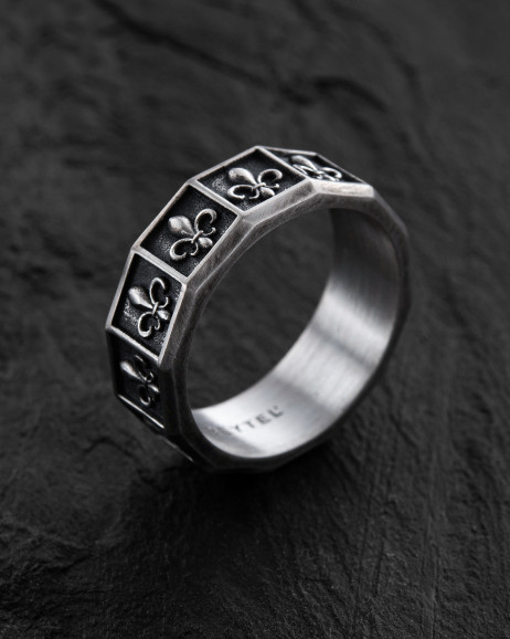 Silver ring FLEUR DE LIS 2