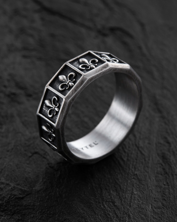 Silver ring FLEUR DE LIS 2