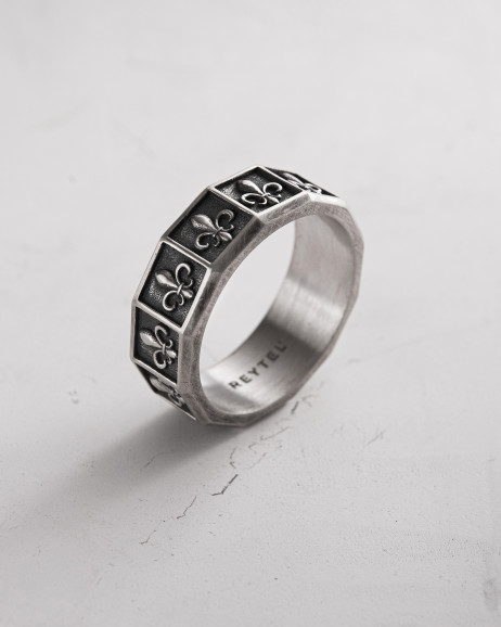 Silver ring FLEUR DE LIS 3