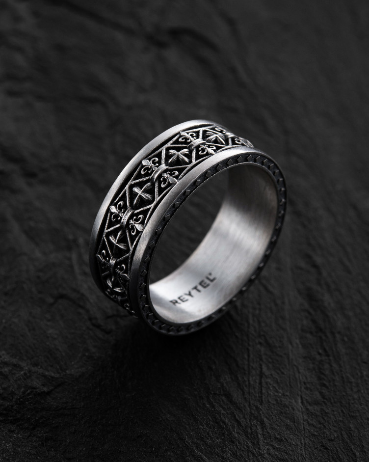 Silver ring FLEUR DE LIS 2