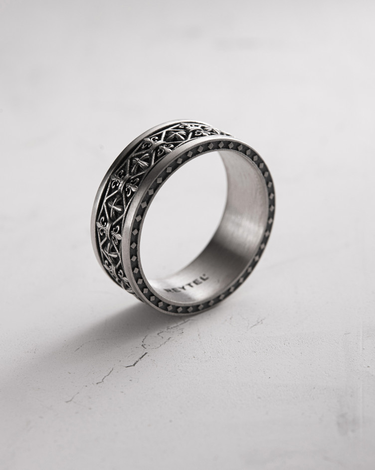 Silver ring FLEUR DE LIS 3