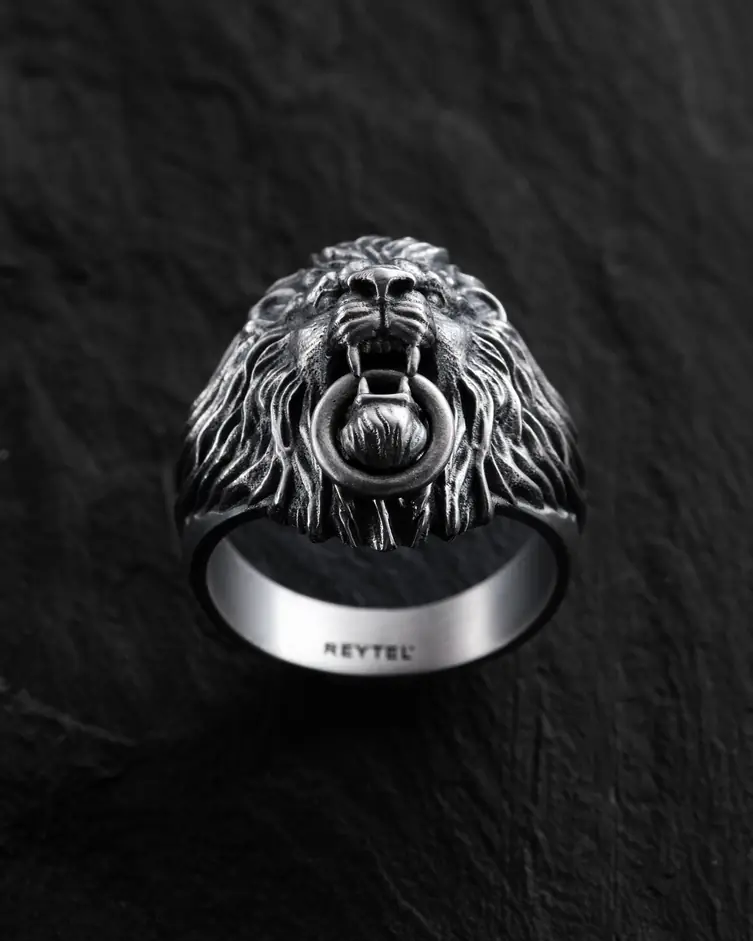 Srebrny pierścień THE LION 3