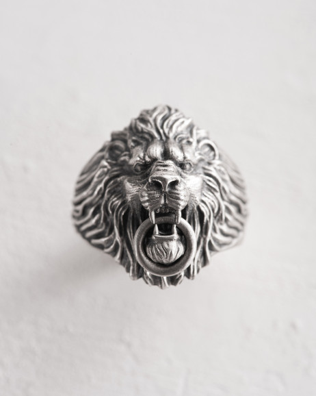 Srebrny pierścień THE LION 5